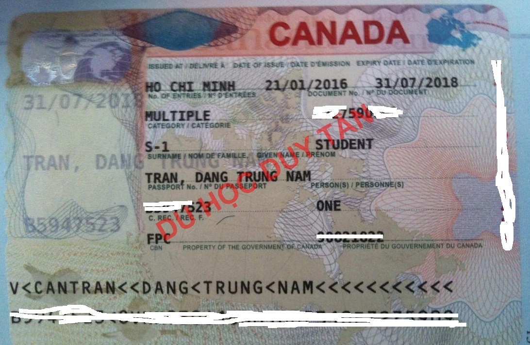 Du học Canada - Chúc mừng Trần Đặng Trung Nam đậu visa du học Canada!